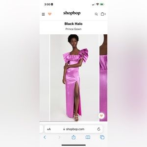 NWT Black Halo Prince Gown Size 2